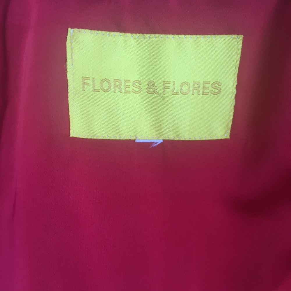 Flores & Flores Red Ruffle Jacket / Size Medium - image 6